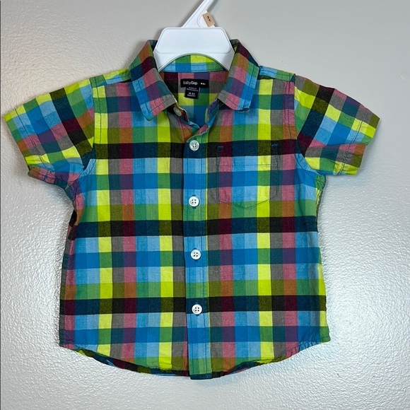 Baby Gap Plaid Multicolor Kids Shirt EUC - Picture 1 of 6